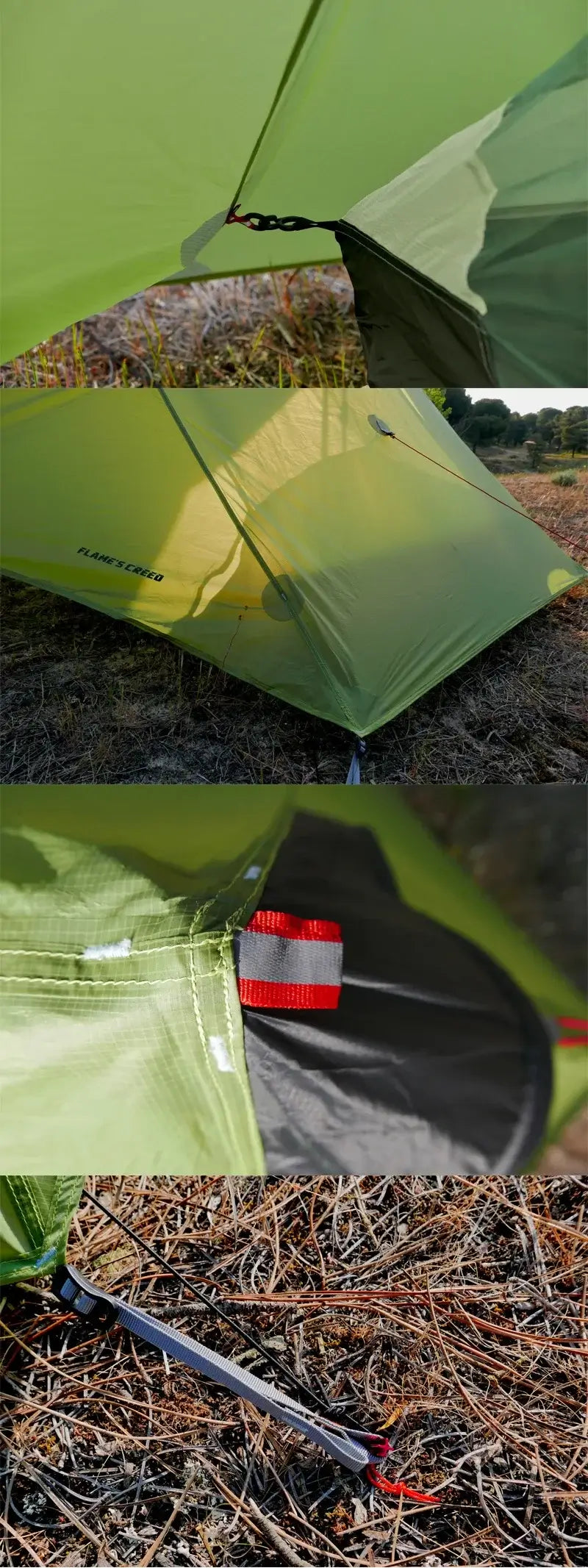 Outdoor Ultralight Camping Tent 3 Season Rodless Tent