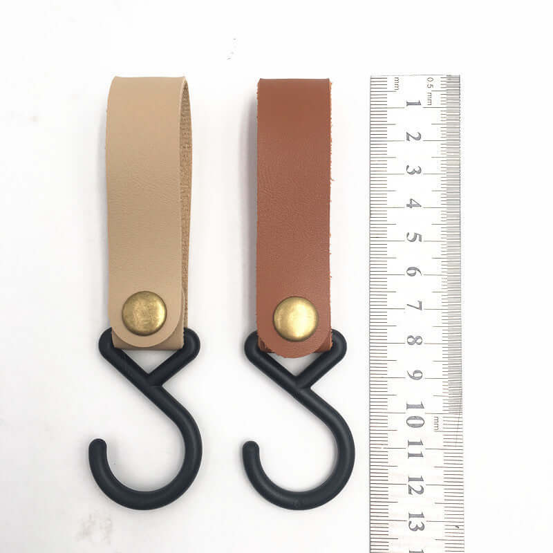 1/5pcs Outdoor Camping Hooks S-Shaped Leather Hanging Hooks Triangle Storage Rack Shelf Hooks Keychain Portable Camping Hangers