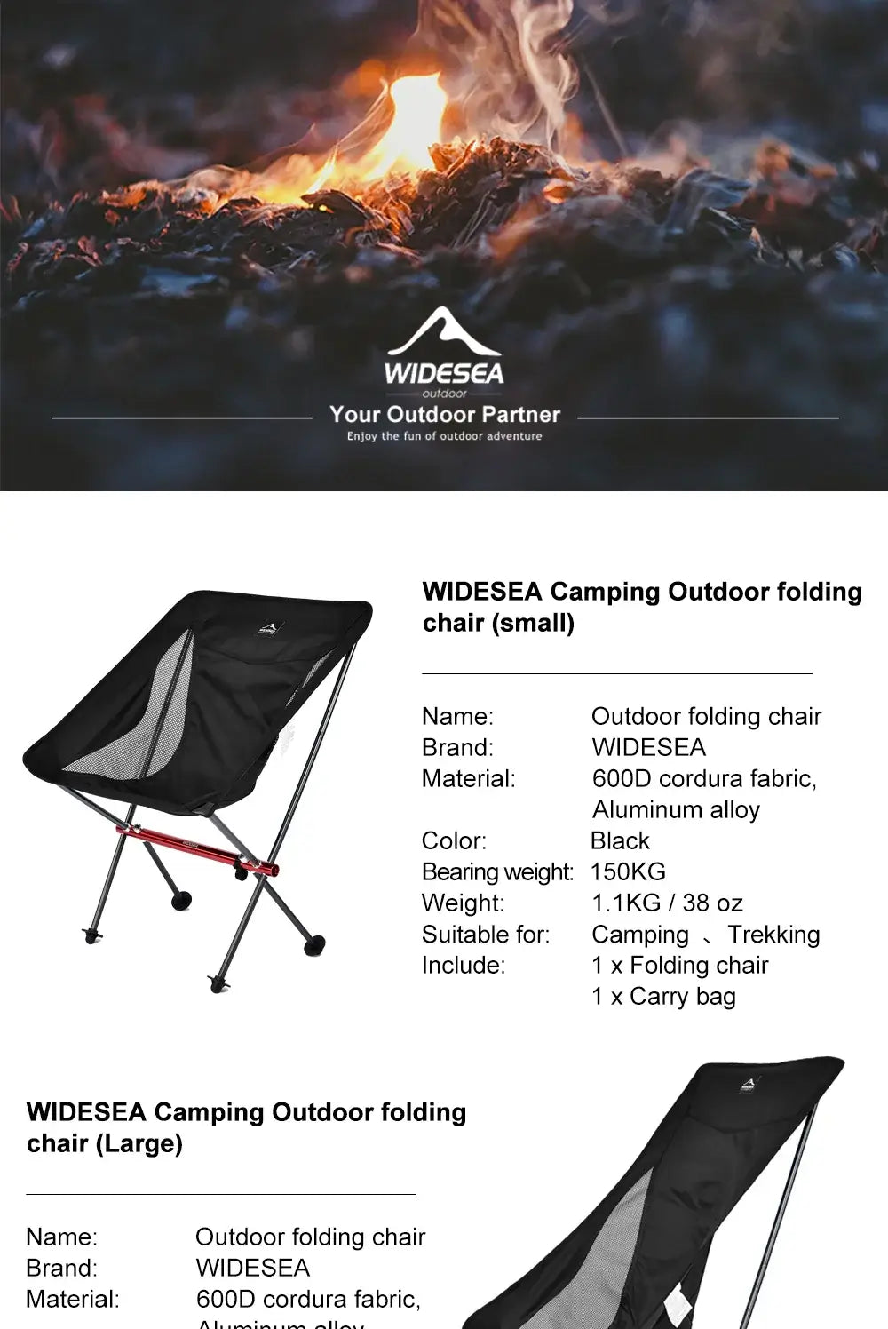 Widesea Camping Fishing Folding Chair Tourist Beach Chaise Longue Chair for Relaxing Foldable Leisure Travel Furniture Picnic