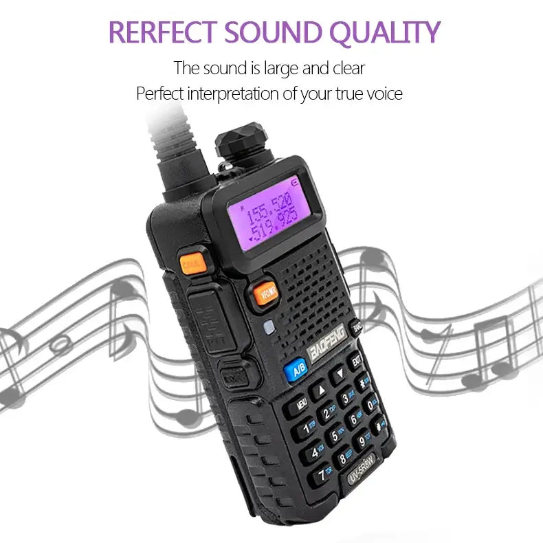 1/2PCS BaoFeng UV-5R 8W Tri-Power Walkie Talkie High Power Dual Band Long Range 128 CH Portable Handheld UV 5R Ham Two Way Radio