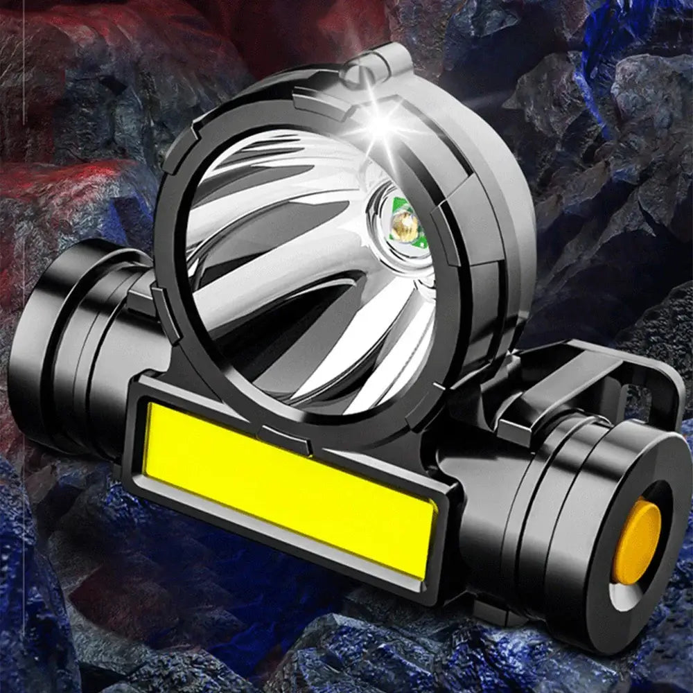 LED Sensor Headlamp Camping Search Light Head Flashlight Rechargeable Powerful Head Lamp Front Lanterns Headlights 5 Styles