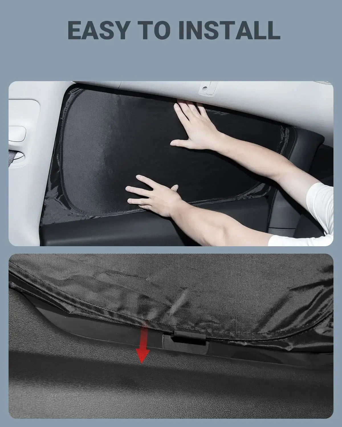 Car Sun Shade for Tesla Model 3 Y 2017-2024 Windshield Sunshade Cover Protector Front Side Window Privacy Blind Shading Kids