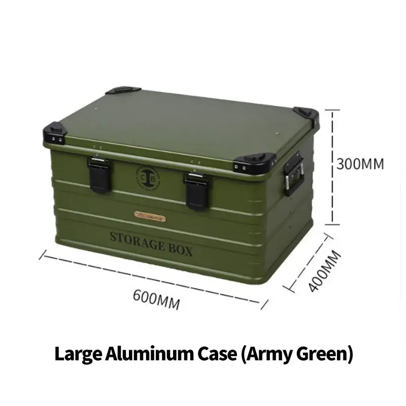 Outdoor Aluminum Case Camping Storage Multifunctional Waterproof Car Case Aluminum Alloy Large Capacity Storage Case