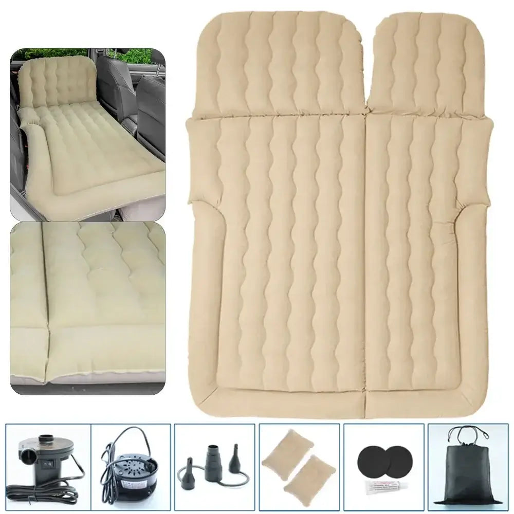 Portable Inflatable Camping Mattress With Pillows And air Pump Car Air Bed Mattress SUV Sleeping Pad