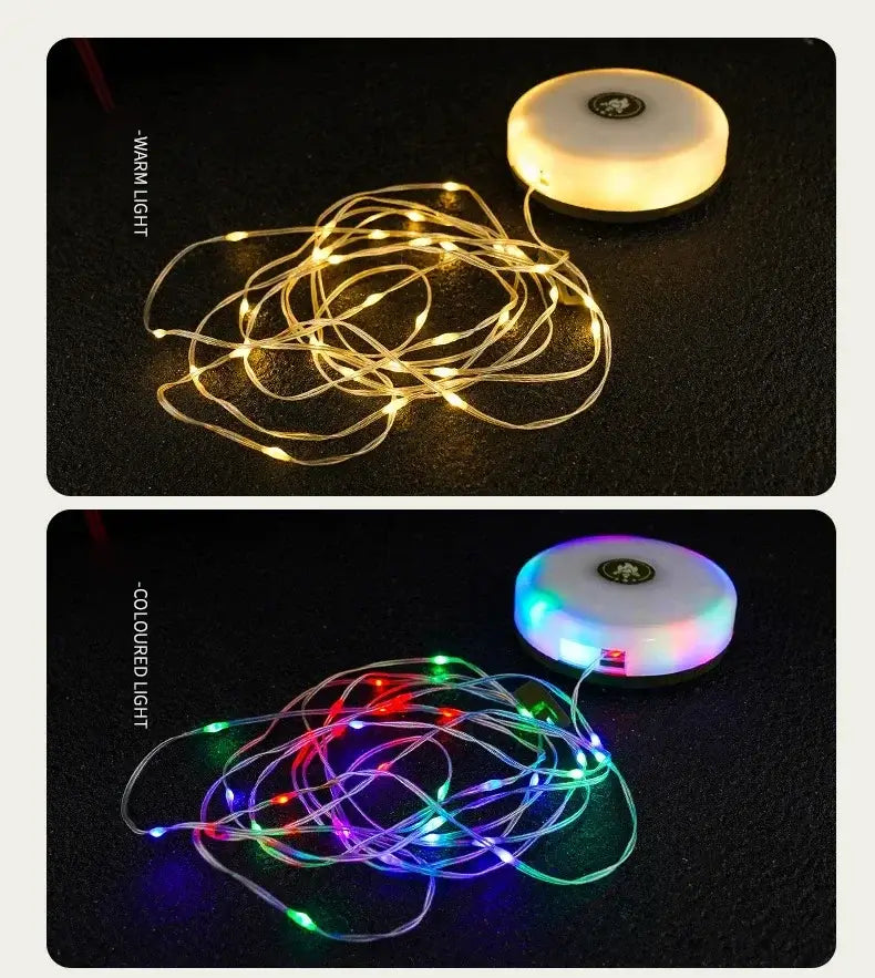 Multifunctional 4 in 1 Design Camping Light String USB Rechargeable Outdoor Tent Decor Light XTE LED Flashlight with Magnet Hook