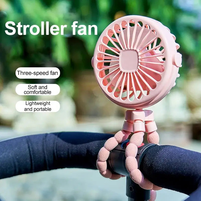 Portable Three Clawed Octopus Fan that Can be Hung Erected Wrapped Pushed Student Dormitory Outdoor Camping Desktop USB Fan