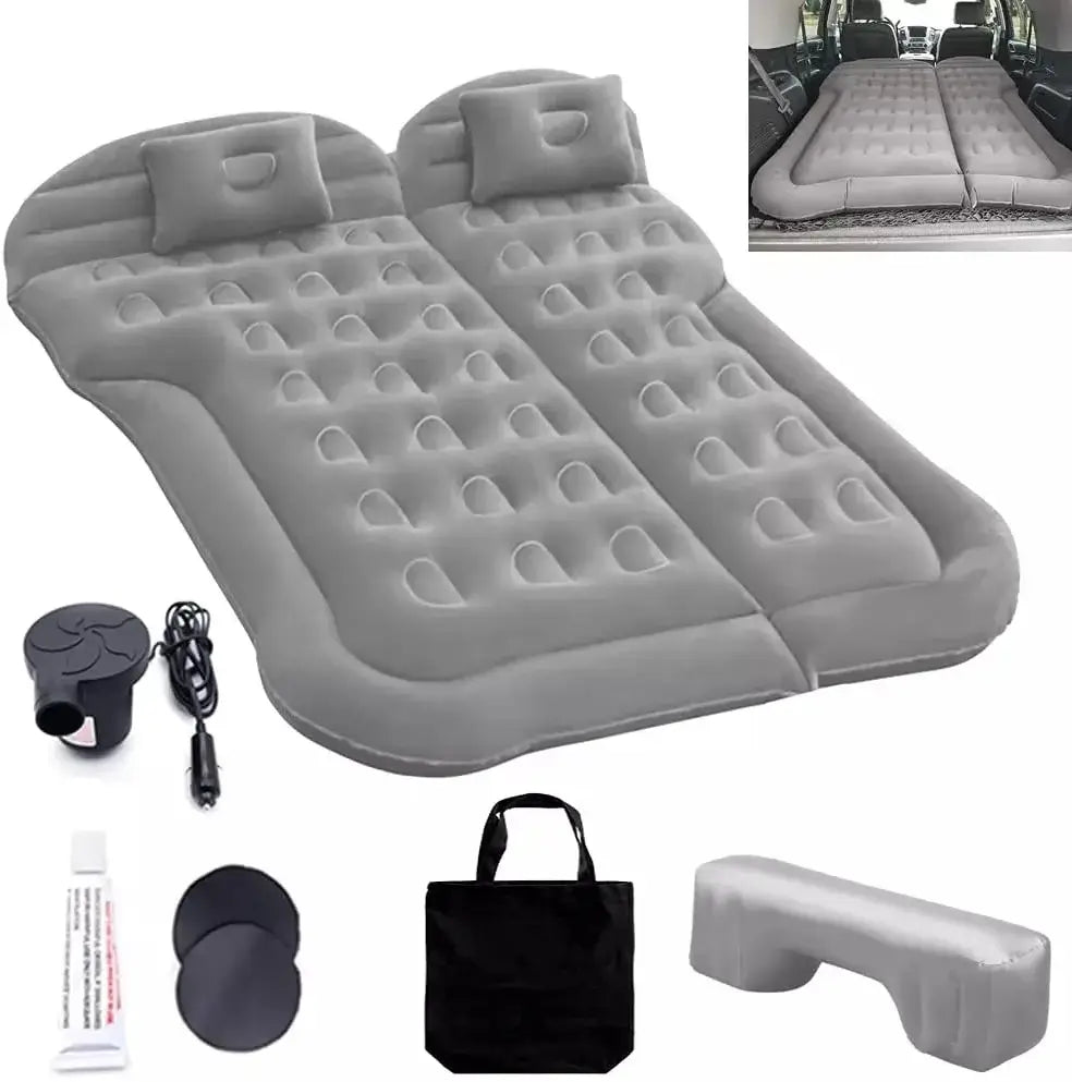 Portable Inflatable Camping Mattress With Pillows And air Pump Car Air Bed Mattress SUV Sleeping Pad