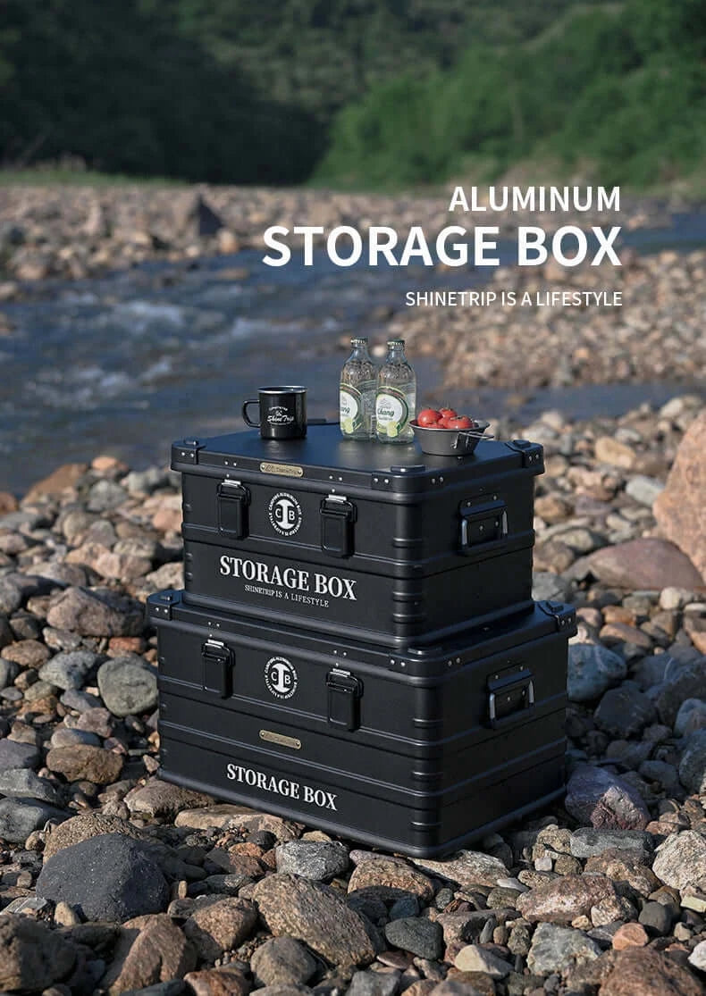 Outdoor Aluminum Case Camping Storage Multifunctional Waterproof Car Case Aluminum Alloy Large Capacity Storage Case