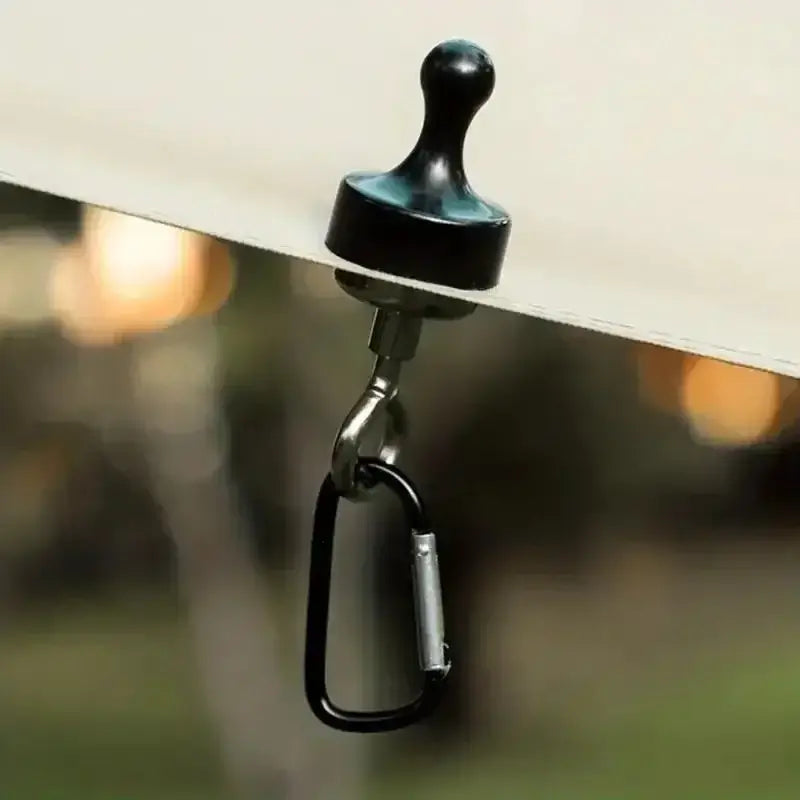 Outdoor Camping Strong Magnetic Hooks Tent Canopy Carabiners Mountaineering Buckle Magnet Hanger Camping Light Hook Accessories