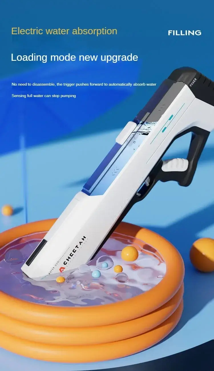 Automatic Water High Pressure Electric Water Gun Toys for Kids Summer Outdoor Pool Fight Games Children Water Toys Gift