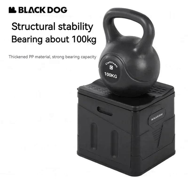 BLACKDOG Camping Mobile Toilet for Trips Plastic Storage Box Folding Tourist Stool Portable Trash Can for Car Outdoor Ultralight