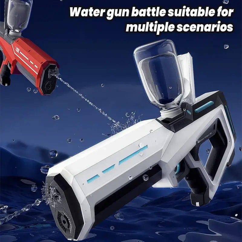 Adult Electric Water Gun Automatic Water Suction Waterproof Design Automatic Water Gun Pool Beach Outdoor Party Toy for Children