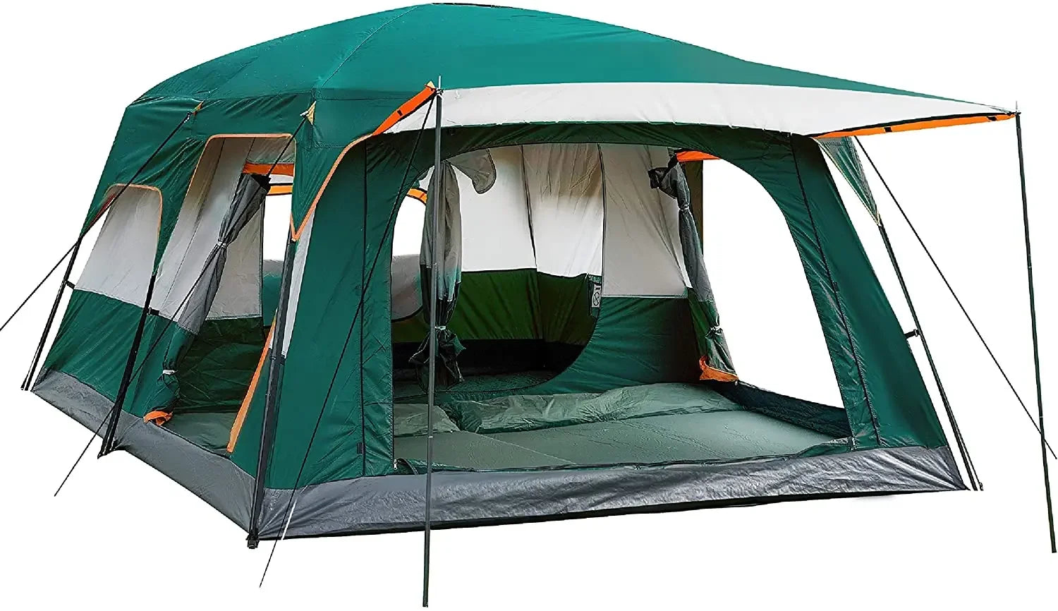 Family Camping Tent 2 Bedroom 1 Living Room for 4-8 Person