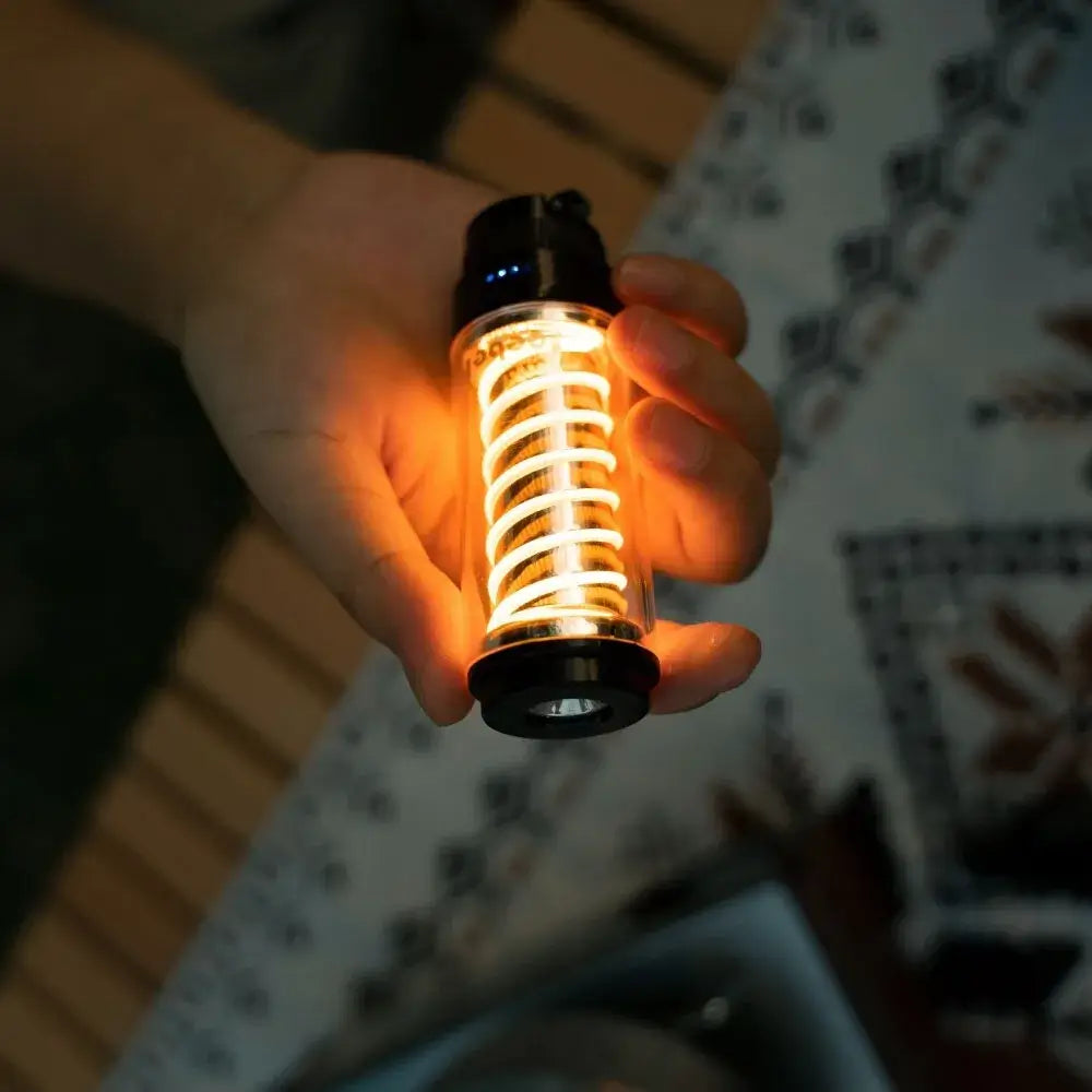 Rechargeable Waterproof Multipurpose Flashlight, Outdoor Camping, Retro Lantern, Adjustable, 2600mAh, Edison Light