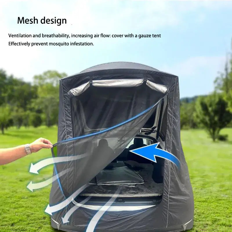 Camping Tent For Tesla Model Y Tailgate Shade Awning Tent Tesla Accessories Anti-Tear & Waterproof