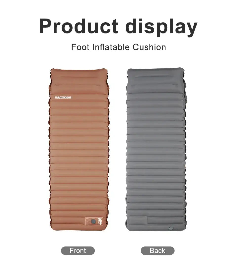 Ultralight Self-inflating Air Mattress Thicken Sleeping Pad Splicing Inflatable Bed Beach Picnic Mat Camping Tent Air Cushion