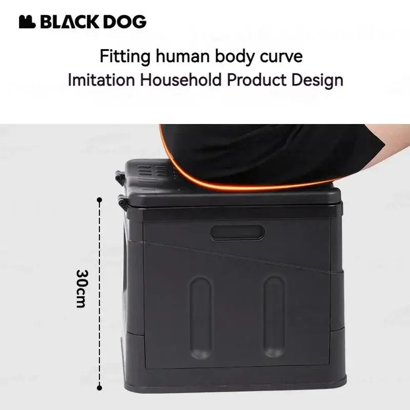 BLACKDOG Camping Mobile Toilet for Trips Plastic Storage Box Folding Tourist Stool Portable Trash Can for Car Outdoor Ultralight