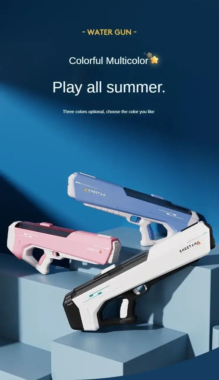 Automatic Water High Pressure Electric Water Gun Toys for Kids Summer Outdoor Pool Fight Games Children Water Toys Gift