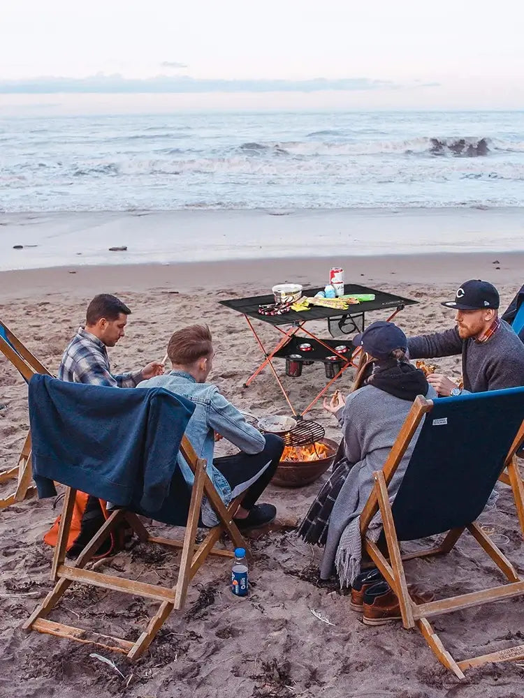 Foldable Camping Table Aluminum Alloy Picnic Table Collapsible IGT Table Cool Camping Gear For Family Outdoor Camping Fishing