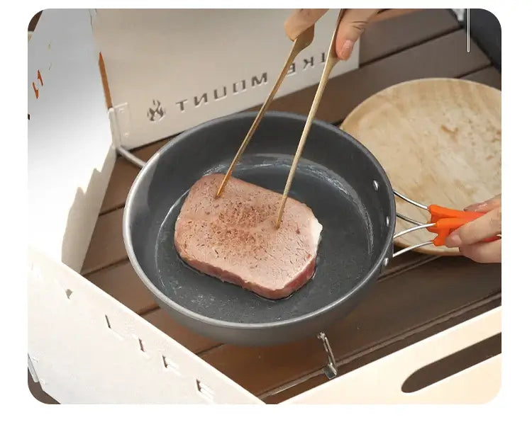 Camping cookware set for 2-3 people portable outdoor tableware for hiking picnicking travel cooking utensils kettle pot set
