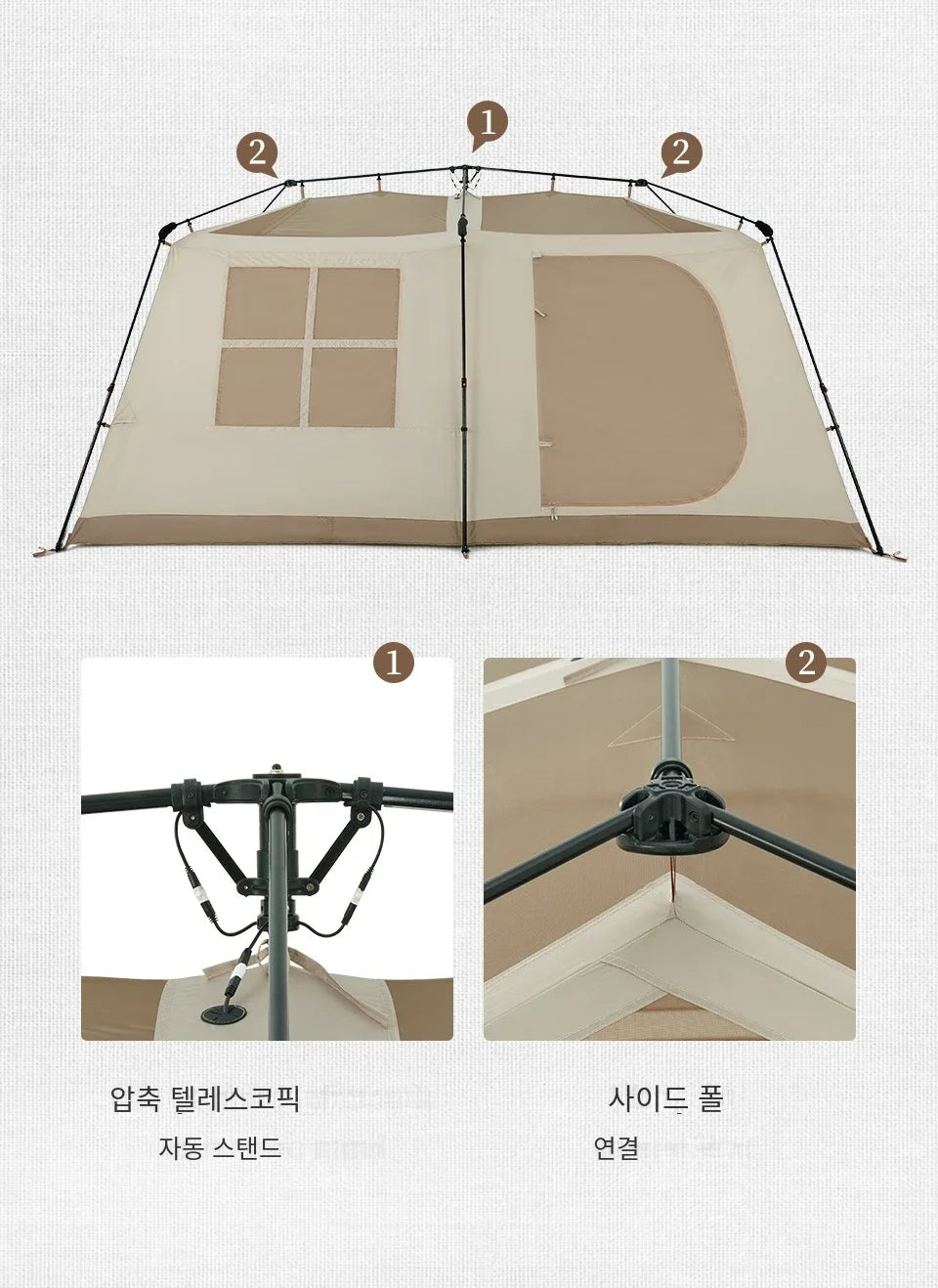 Popup Tent 13 Square Meters Large Camping Tent