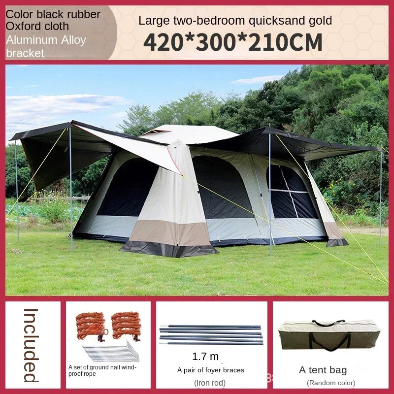 4-12 People Camping Tent  Popup Large Tent