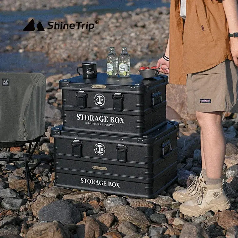 Outdoor Aluminum Case Camping Storage Multifunctional Waterproof Car Case Aluminum Alloy Large Capacity Storage Case