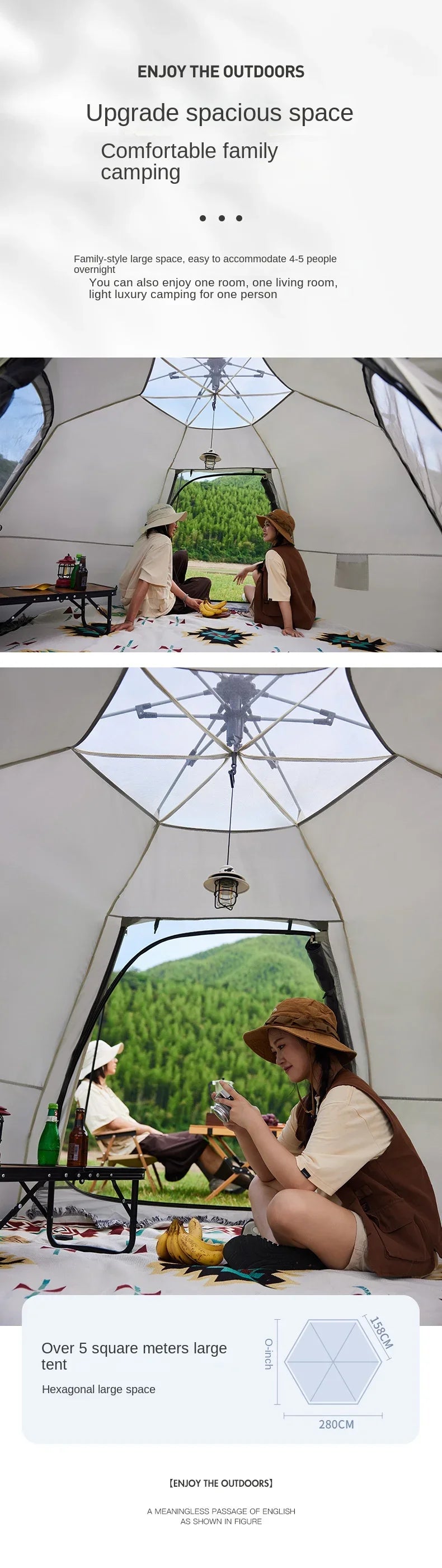 Quick Opening Camping Tent, Beach Tent, for 2 - 4 People