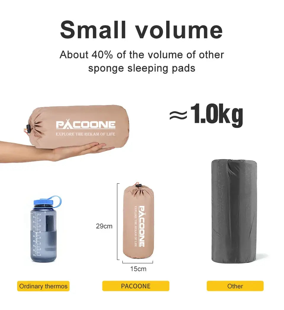 Ultralight Self-inflating Air Mattress Thicken Sleeping Pad Splicing Inflatable Bed Beach Picnic Mat Camping Tent Air Cushion