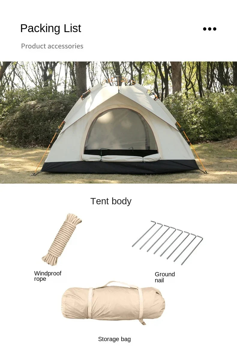 Quick Opening Camping Tent Beach Tent for 1 - 2 People