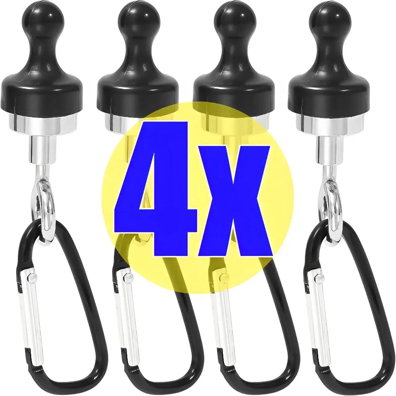 Outdoor Camping Strong Magnetic Hooks Tent Canopy Carabiners Mountaineering Buckle Magnet Hanger Camping Light Hook Accessories