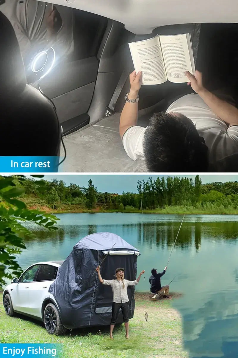 Camping Tent For Tesla Model Y Tailgate Shade Awning Tent Tesla Accessories Anti-Tear & Waterproof