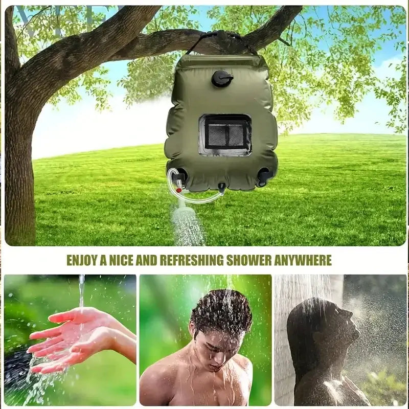 20L Shower Bag Outdoor Bathing Bag Bath Toilet Water Bag Camping Camping Equipment Hiking Accessories Camping Gear