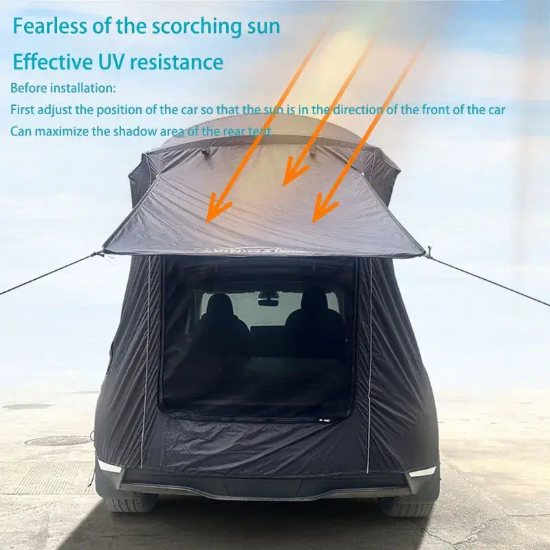 Camping Tent For Tesla Model Y Tailgate Shade Awning Tent Tesla Accessories Anti-Tear & Waterproof