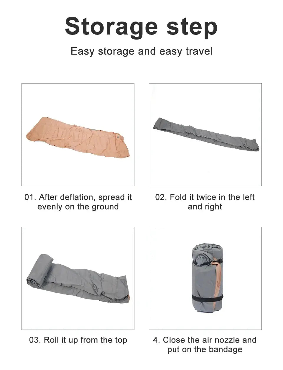 Ultralight Self-inflating Air Mattress Thicken Sleeping Pad Splicing Inflatable Bed Beach Picnic Mat Camping Tent Air Cushion