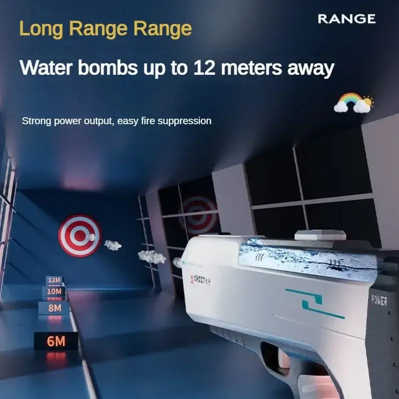 Automatic Water High Pressure Electric Water Gun Toys for Kids Summer Outdoor Pool Fight Games Children Water Toys Gift