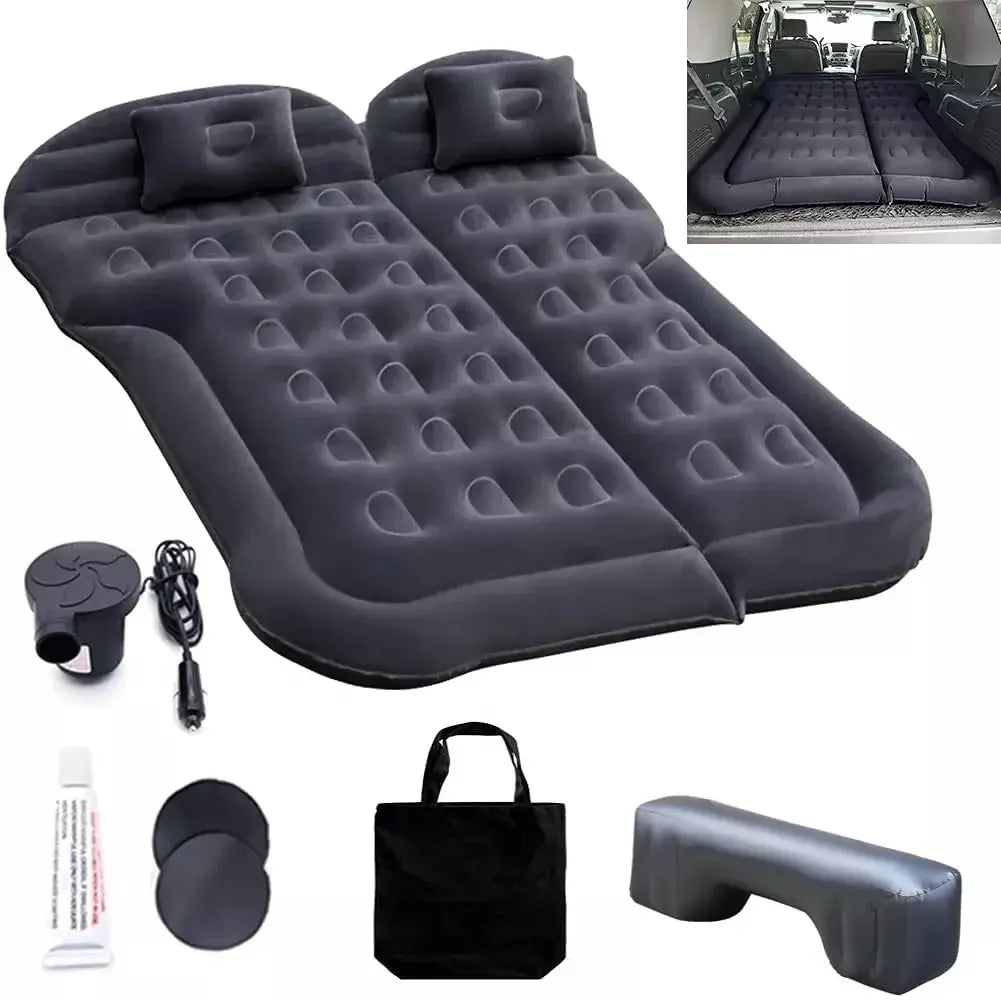 Portable Inflatable Camping Mattress With Pillows And air Pump Car Air Bed Mattress SUV Sleeping Pad