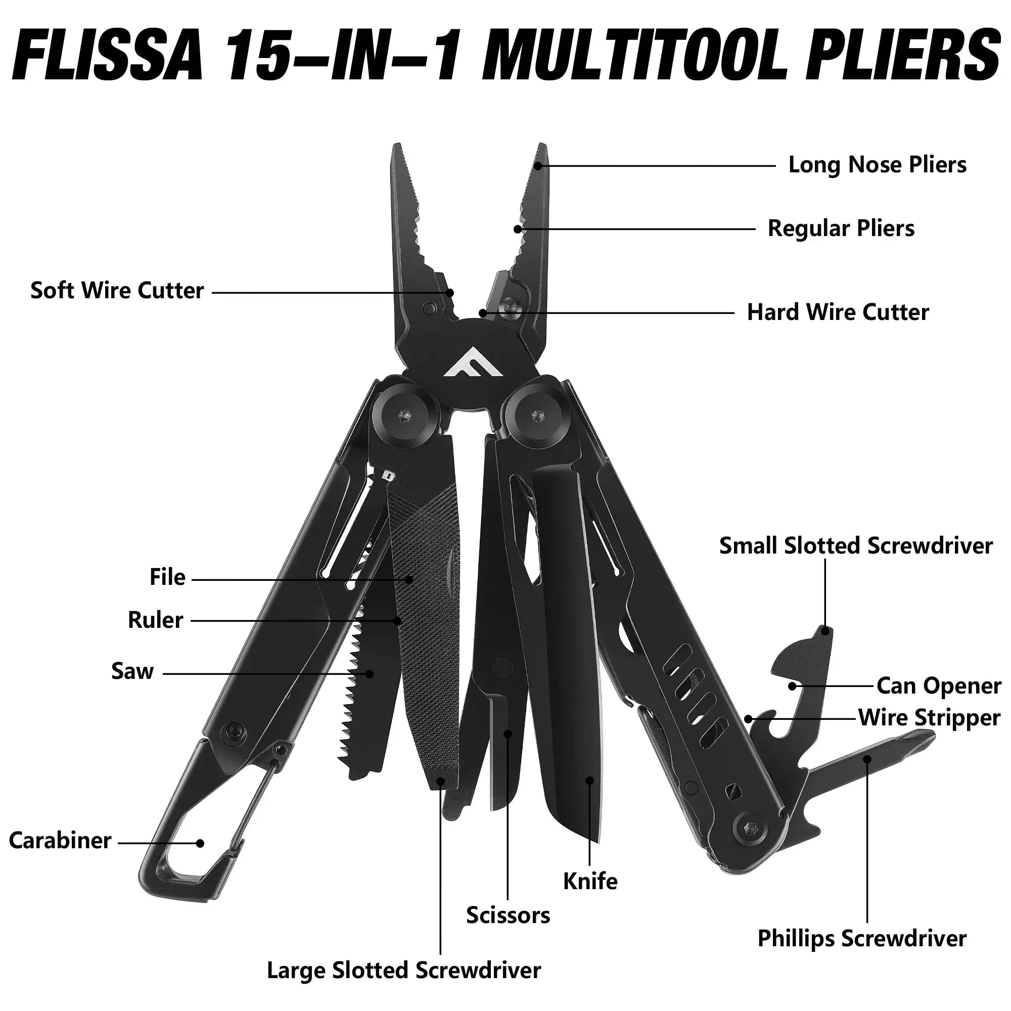 SWISS TECH 16 in 1 Camping Multitool Multi Plier Folding Plier Wire Stripper Outdoor Pocket Mini Portable New Arrival