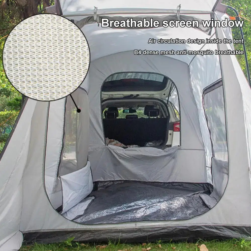 Outdoor Vehicle Extension Car Rear Tent SUV Tent for Camping Vehicle Trunk Tent Sun Shade Shelter Vehicle Tailgate Awning