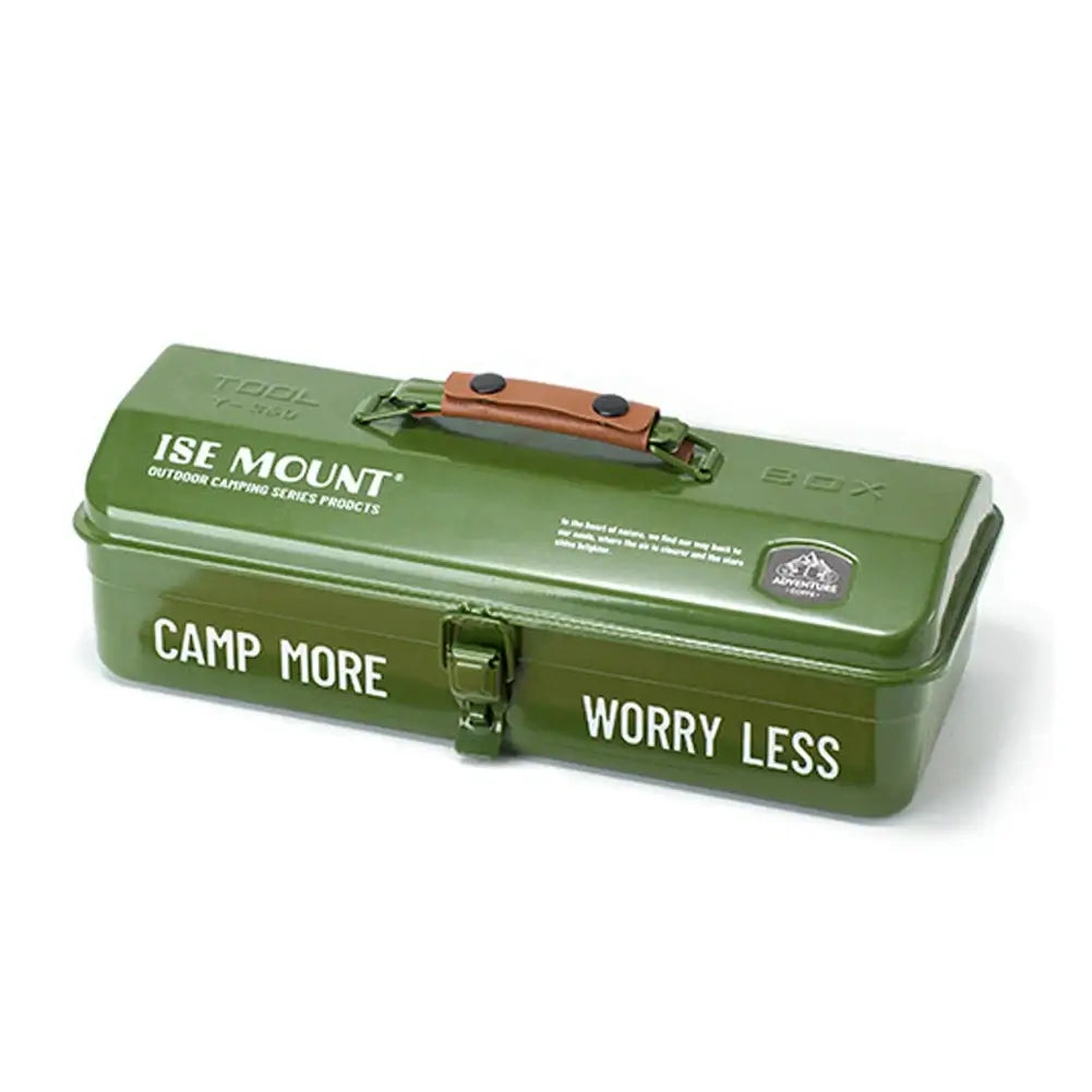 Outdoor Tools Storage Box Portable Camping Picnic Hand Box Metal Tools Storage Box with Handle Sundries Storage Box