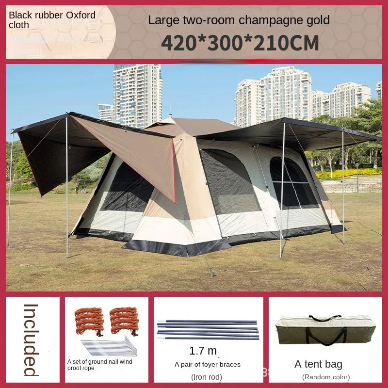 4-12 People Camping Tent  Popup Large Tent