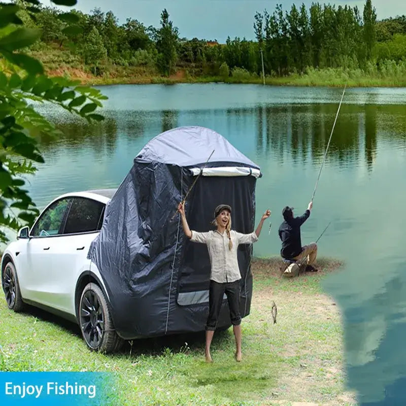 Camping Tent For Tesla Model Y Tailgate Shade Awning Tent Tesla Accessories Anti-Tear & Waterproof