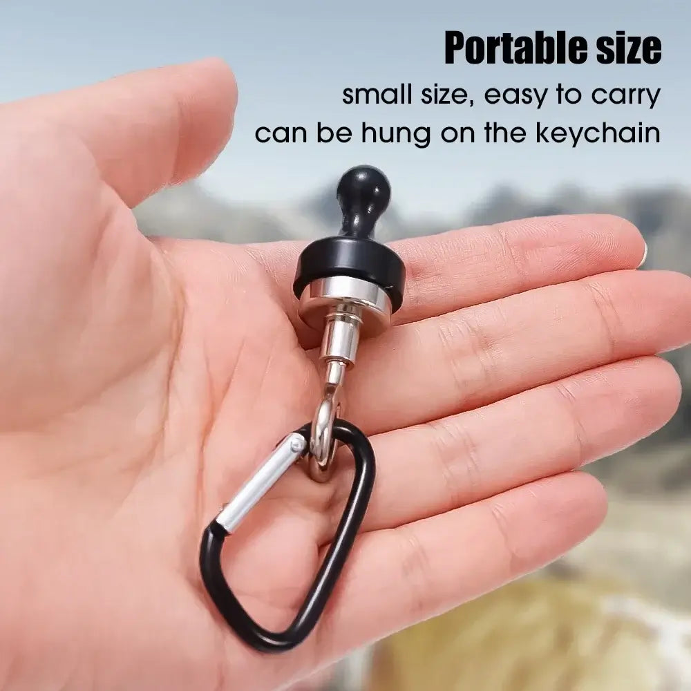 Outdoor Camping Strong Magnetic Hooks Tent Canopy Carabiners Mountaineering Buckle Magnet Hanger Camping Light Hook Accessories