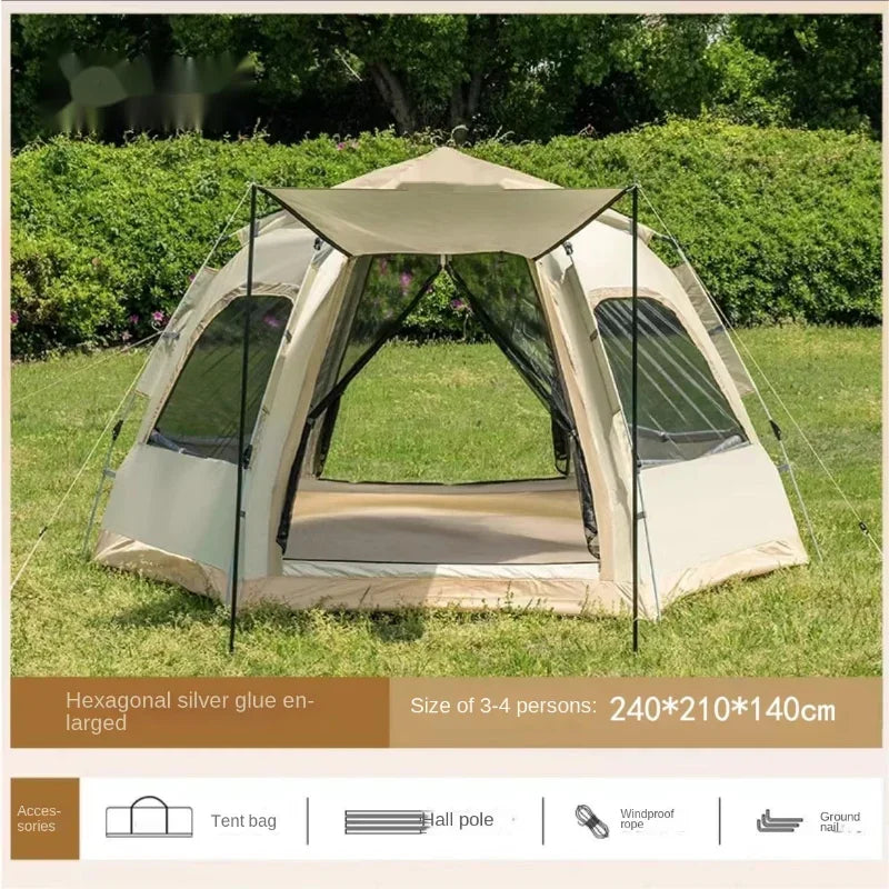 Quick Opening Camping Tent, Beach Tent, for 2 - 4 People