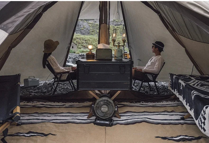 Large Space Pyramid Camping Tent for 4-8 People