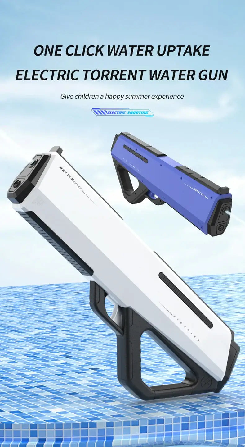 Automatic Water High Pressure Electric Water Gun Toys for Kids Summer Outdoor Pool Fight Games Children Water Toys Gift