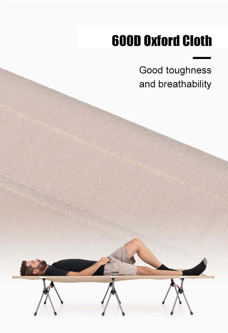 Camping Cot Portable Folding Bed Ultralight Aluminum Alloy Sleeping Cot for Outdoor Hiking Backpacking Travel