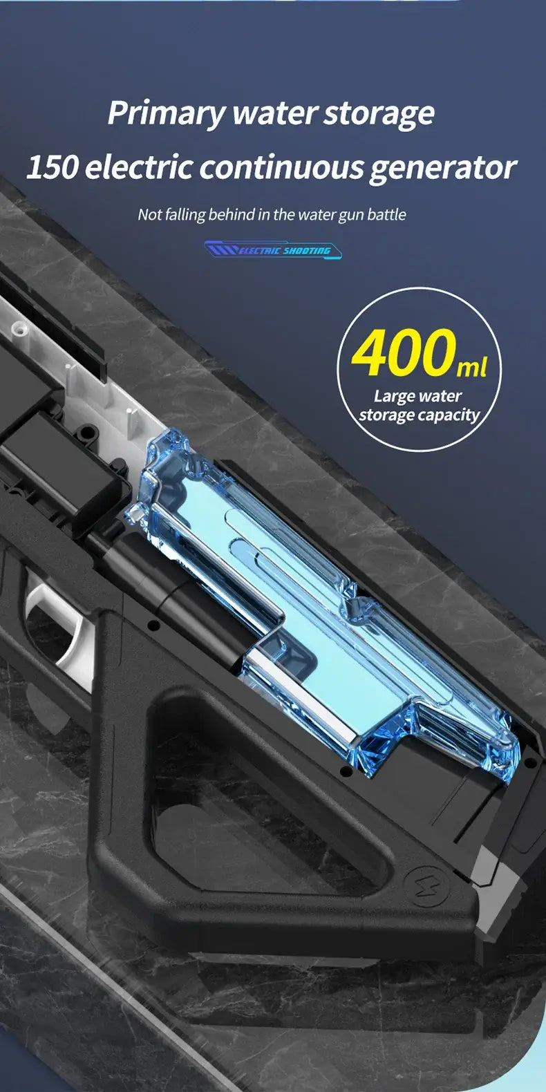 Automatic Water High Pressure Electric Water Gun Toys for Kids Summer Outdoor Pool Fight Games Children Water Toys Gift