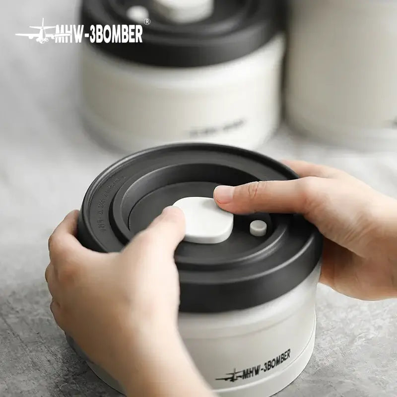 Coffee & Food Manual Vacuum Storage Canister Airtight Container Portable Camping Tool Delicate Kitchen Accessories