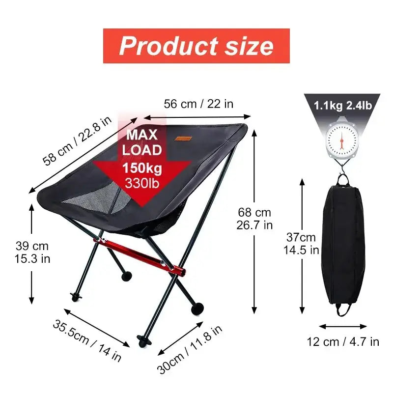 PACOONE Camping Fishing Folding Chair Tourist Beach Chaise Longue Chair for Relaxing Foldable Leisure Travel Furniture Picnic